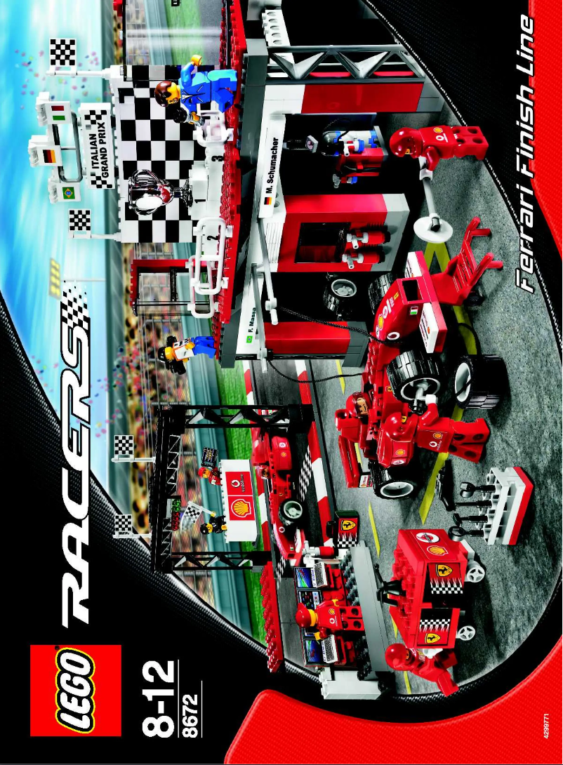 Page 1 de la notice Consignes visuelles Lego Ferrari 8672