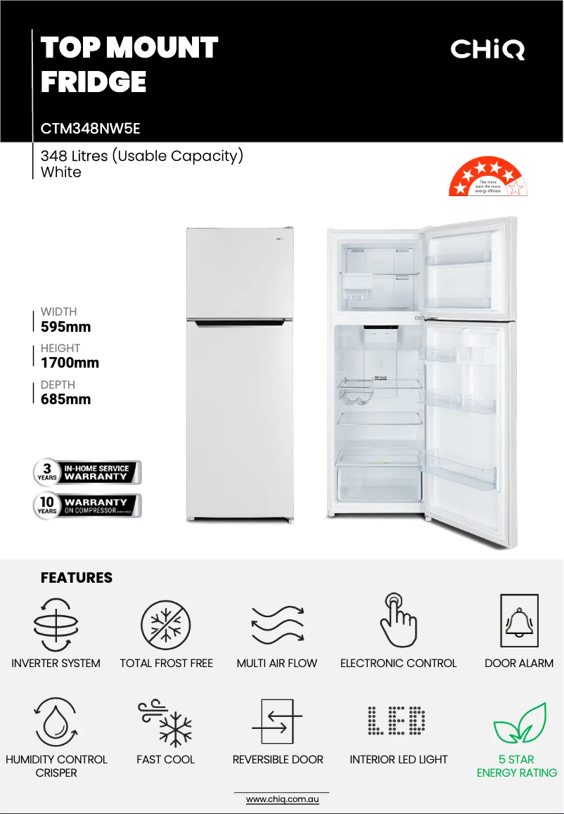 Image de la première page du manuel de l'appareil CTM348NW5E