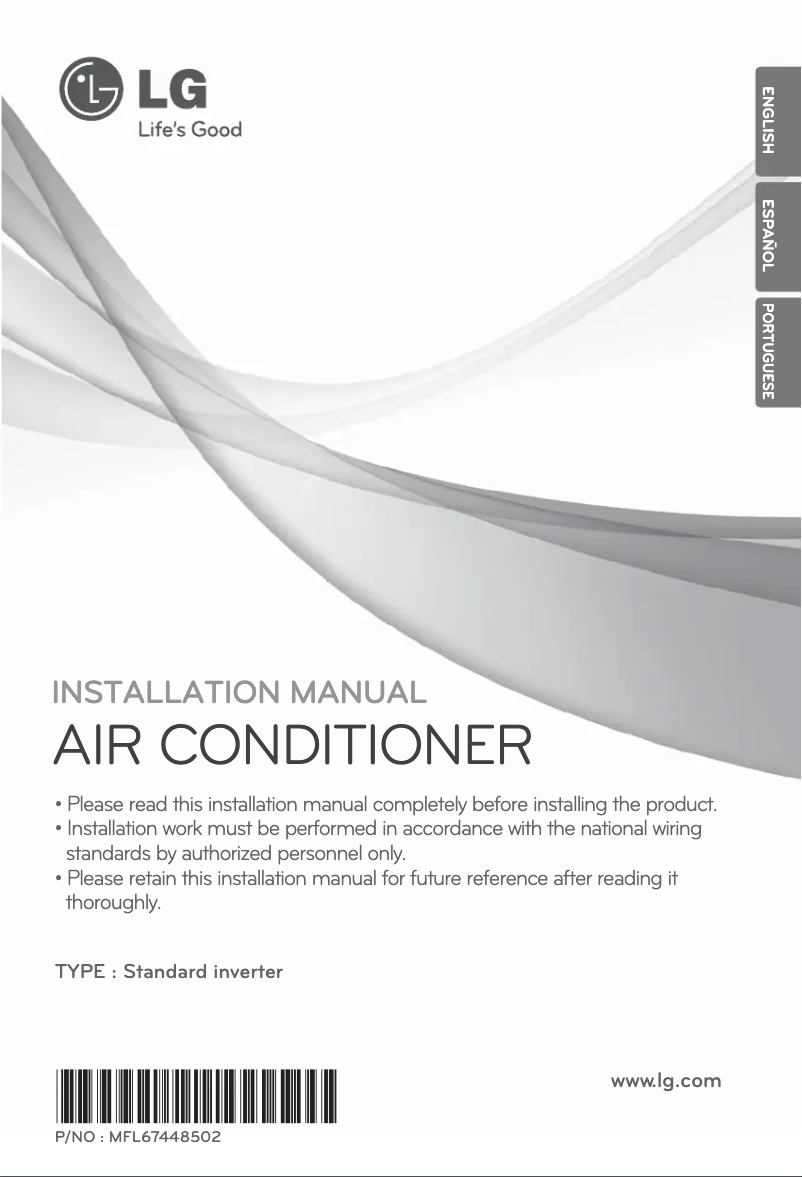 Image de la première page du manuel de l'appareil AUUW48GD2