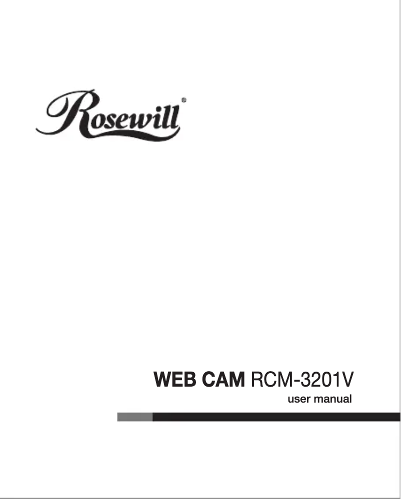 Page 1 de la notice Manuel utilisateur Rosewill RCM-3201V