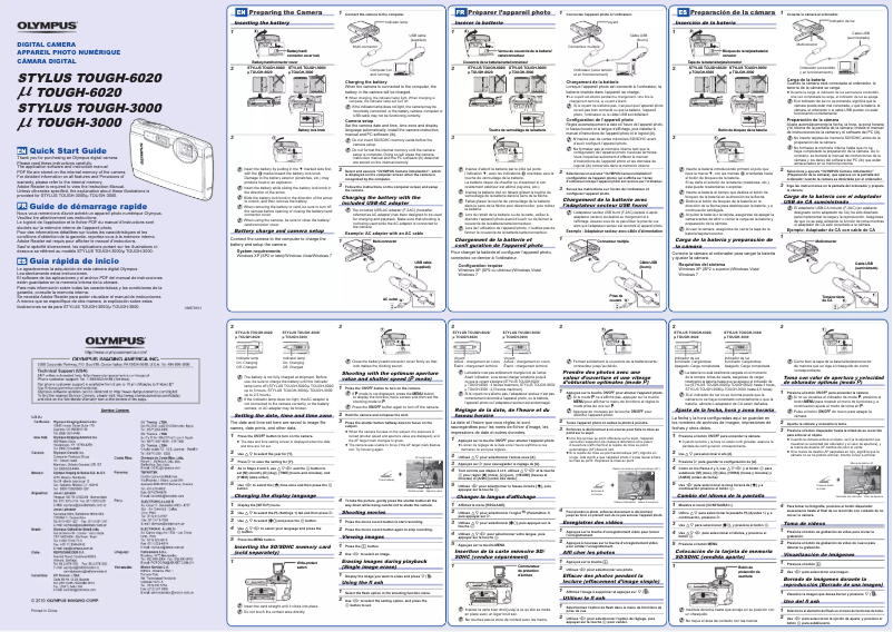 Image de la première page du manuel de l'appareil Stylus Tough 6020