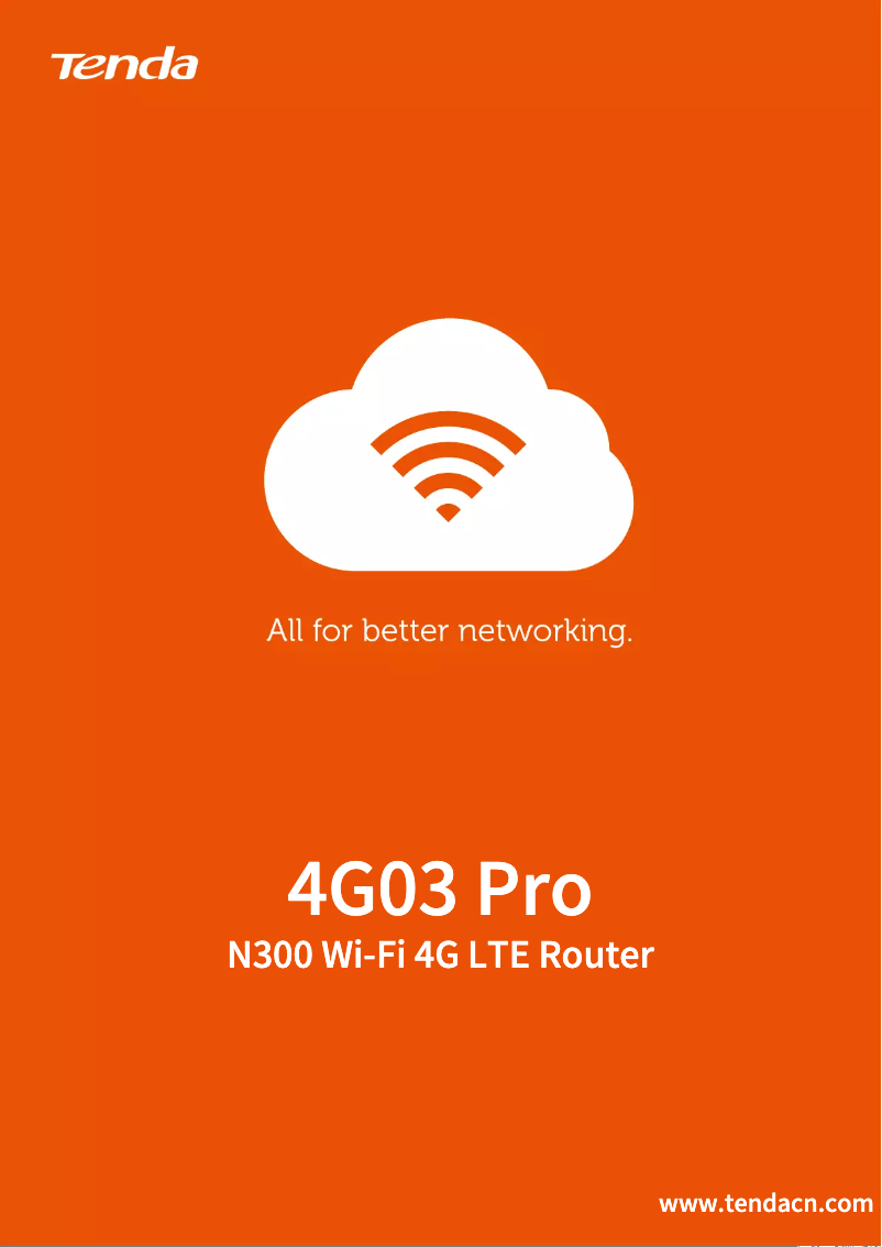 Image de la première page du manuel de l'appareil 4G03 Pro