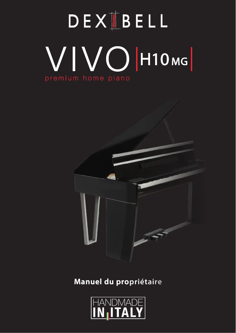 Page 1 de la notice Manuel utilisateur Dexibell VIVO H10MG