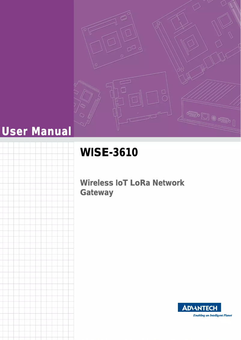 Page 1 de la notice Manuel utilisateur Advantech WISE-3620
