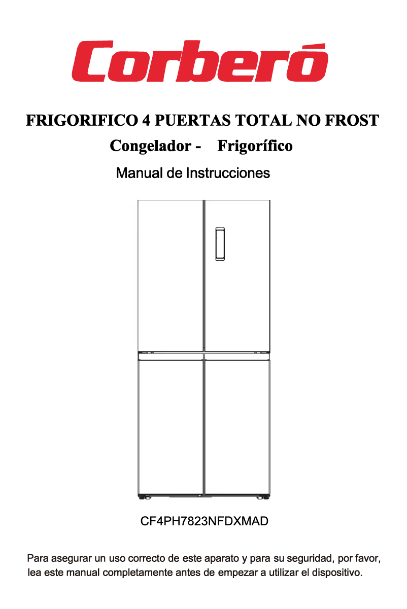 Page n°1 - Manuel utilisateur Corbero CF4PH7823NFDXMAD