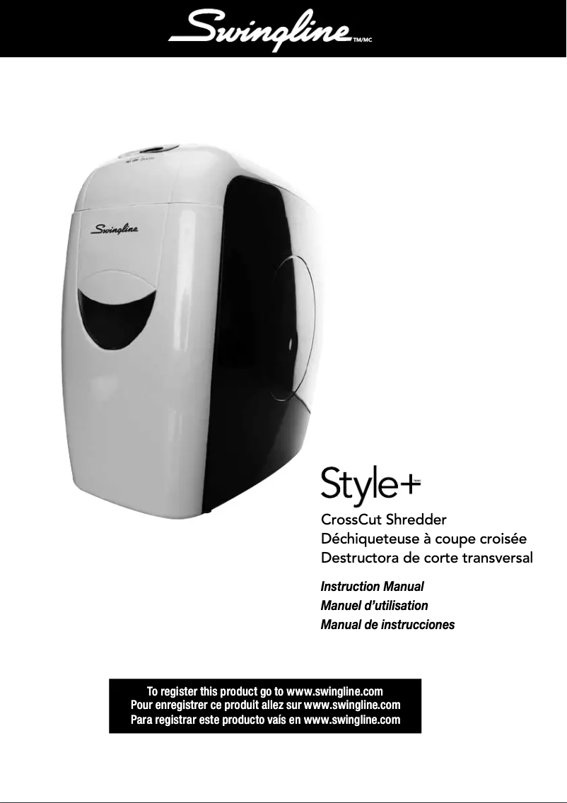 Page 1 de la notice Manuel utilisateur Swingline Style+