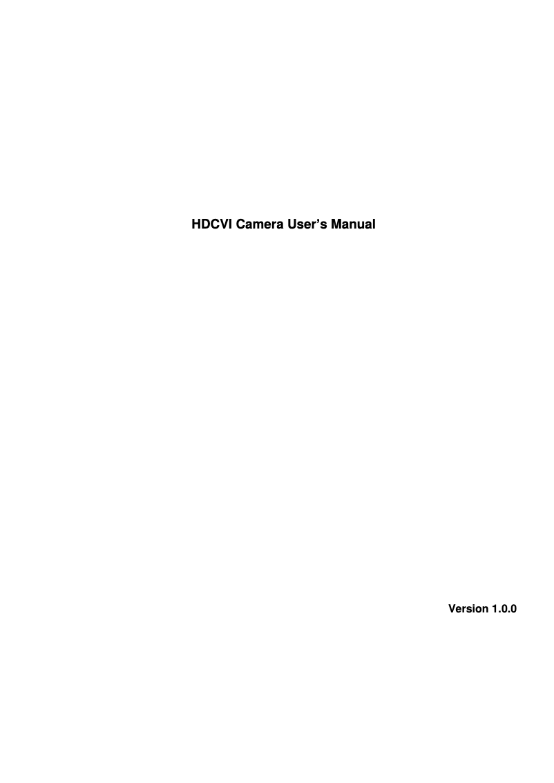 Page n°1 - Manuel utilisateur Dahua Technology Pro 4MP HDCVI WDR IR Eyeball