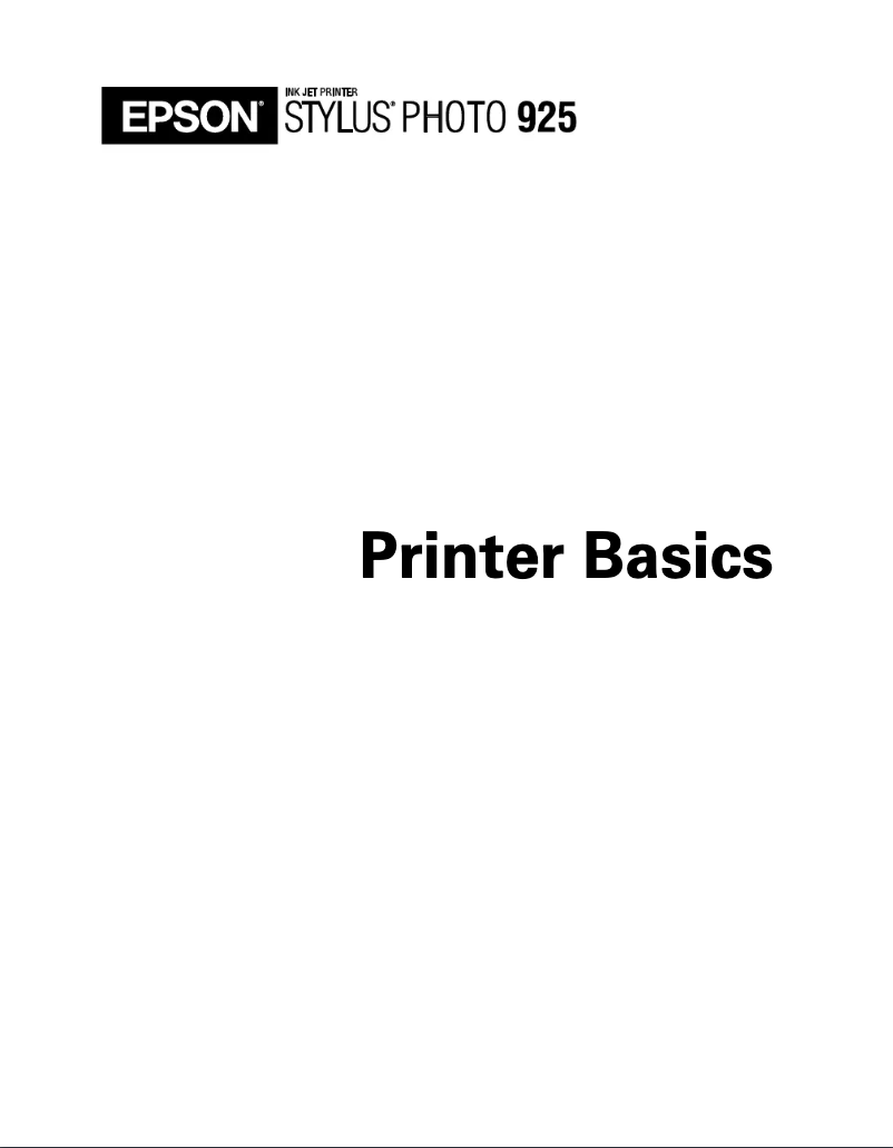 Image de la première page du manuel de l'appareil Stylus Photo 925