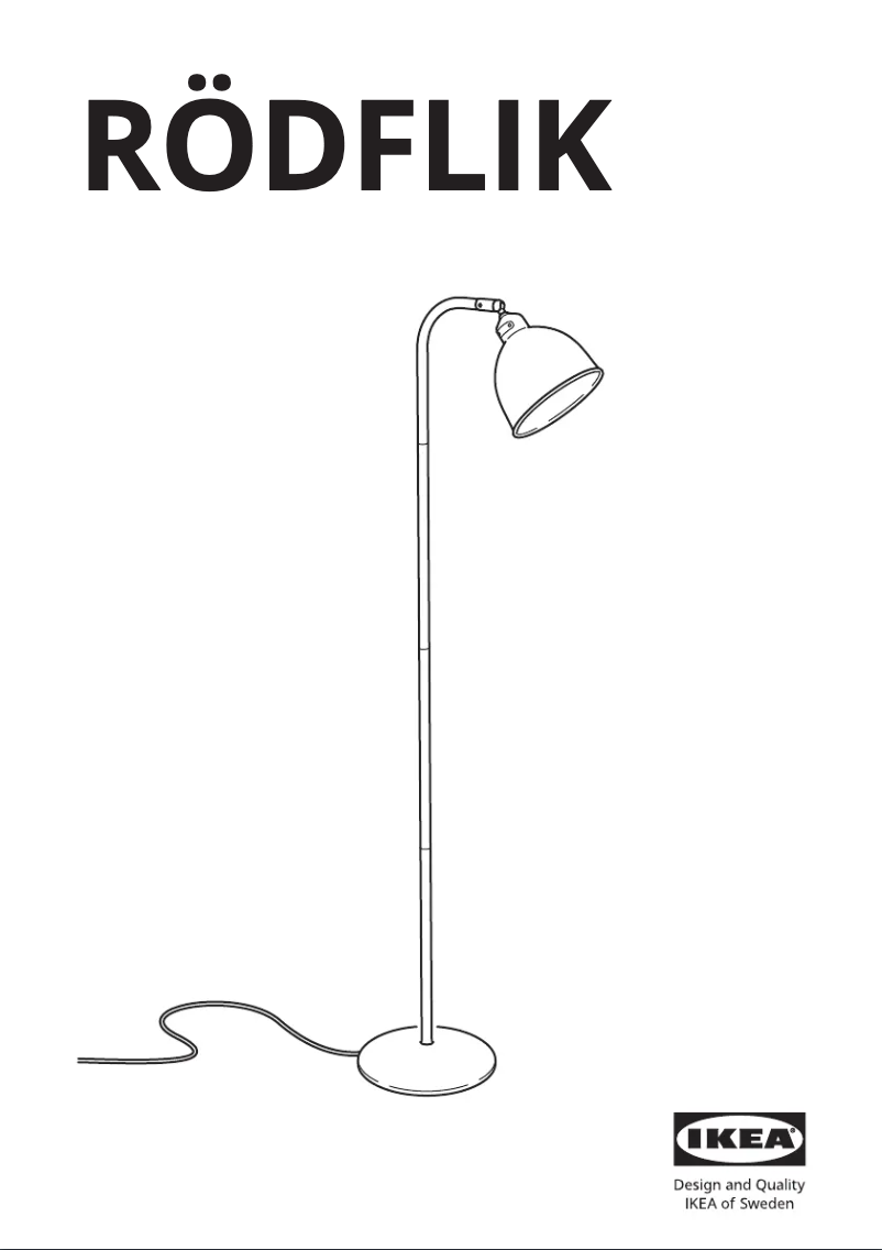 Imagen de la primera página del manual del dispositivo RÖDFLIK 805.619.40