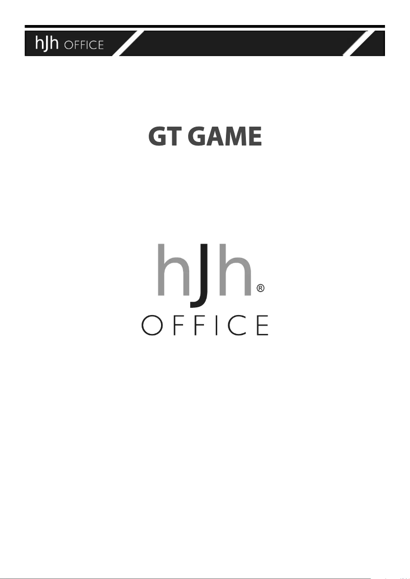 Page n°1 - Manuel utilisateur HJH Office Gamestoel