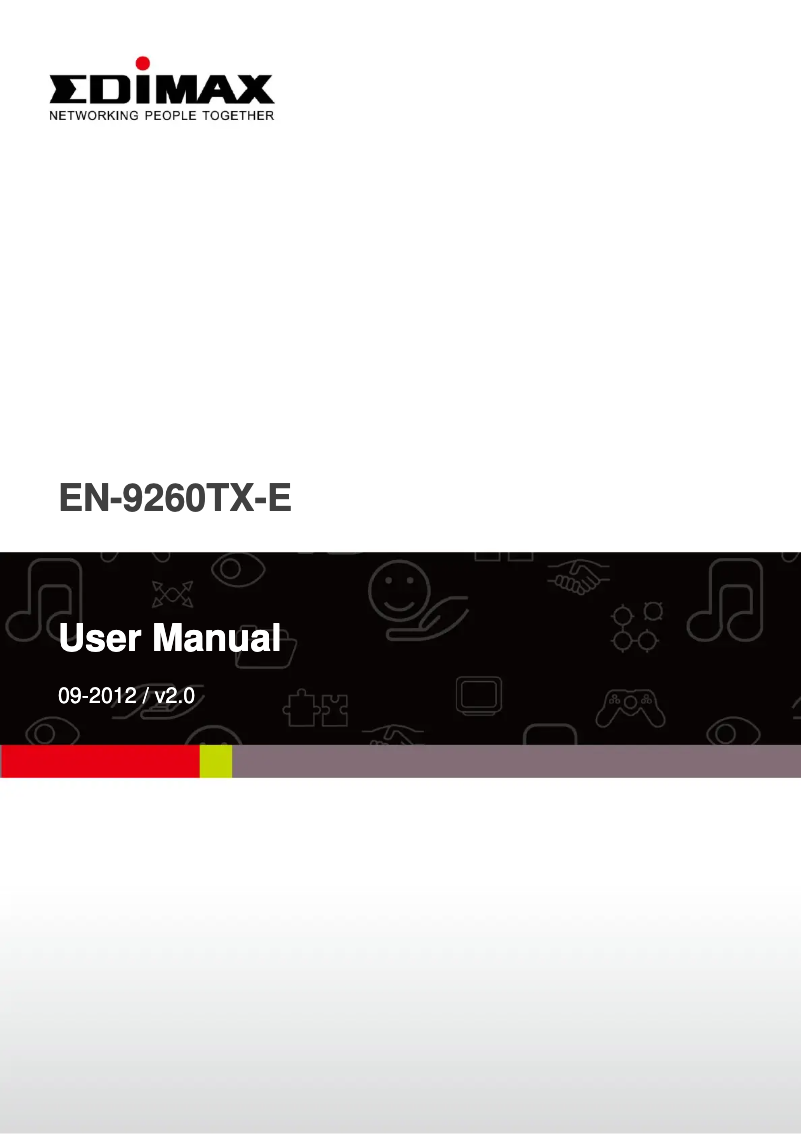 Página 1 del manual Manual de usuario Edimax EN-9260TX-E
