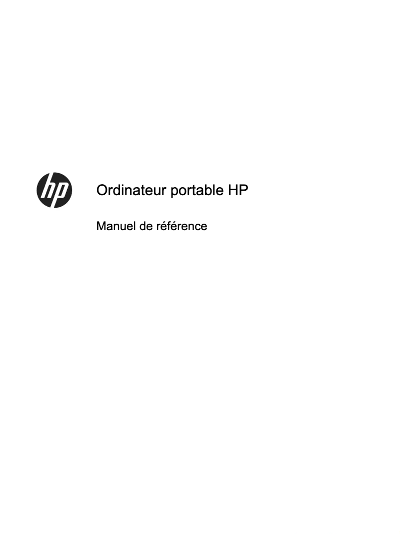 Page 1 de la notice Manuel utilisateur HP EliteBook 8570w