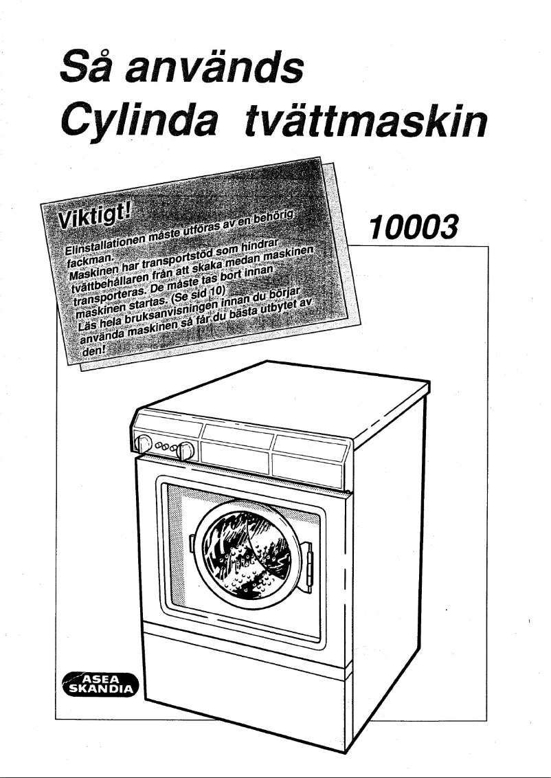 Image de la première page du manuel de l'appareil 10003