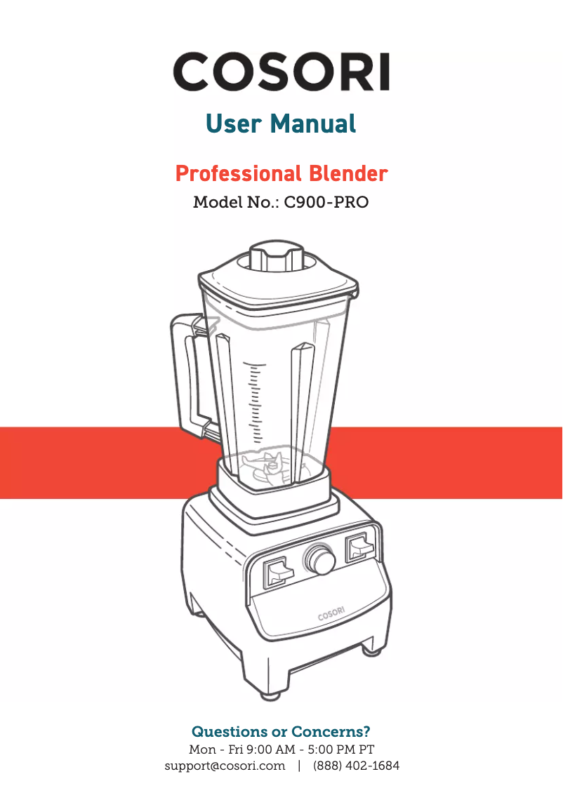 Page n°1 - Manuel utilisateur Cosori C900-PRO