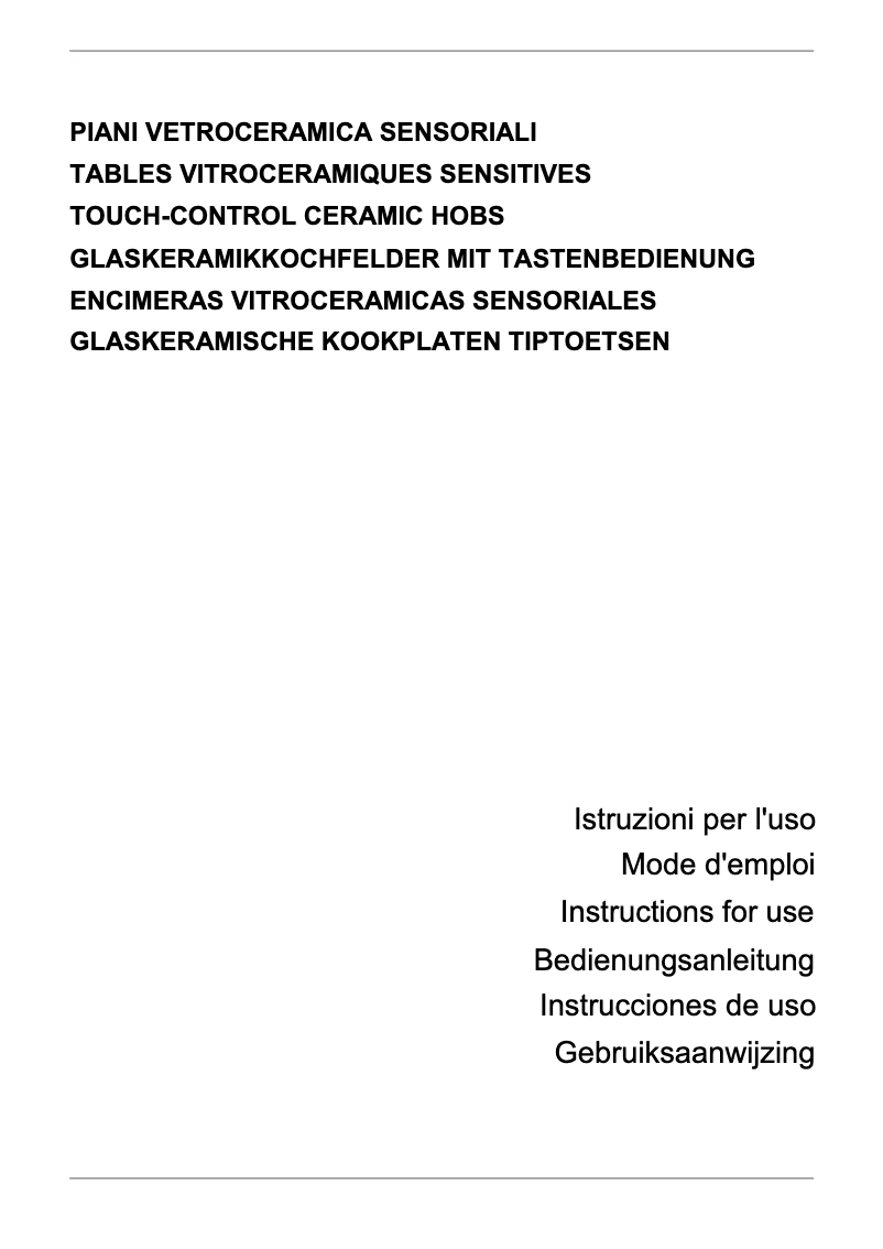 Page 1 de la notice Manuel utilisateur Smeg SE2541X