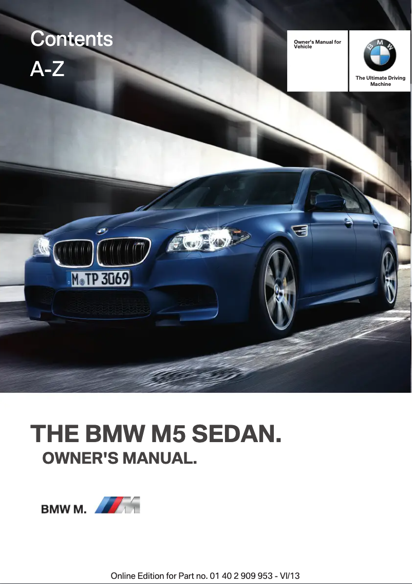 Page 1 de la notice Manuel utilisateur BMW 5 Series (2014)