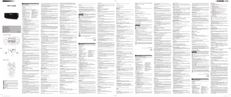 Page 1 de la notice Manuel utilisateur Muse M-785 DAB