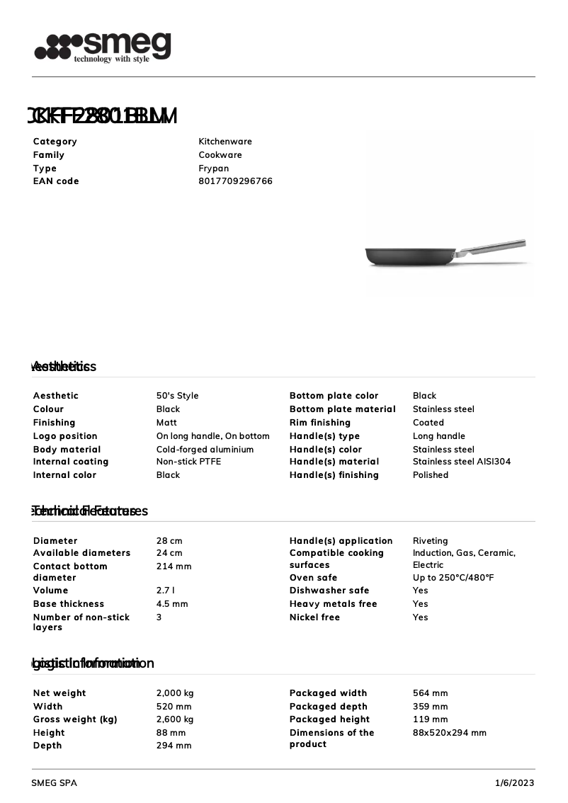 Image de la première page du manuel de l'appareil CKFF2801BLM