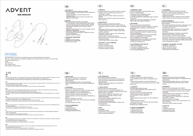 Page 1 de la notice Manuel utilisateur Advent ADE-HSNC200