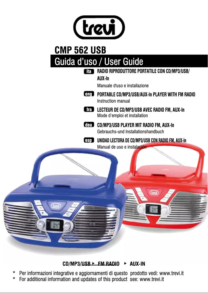 Image de la première page du manuel de l'appareil CMP 562 USB