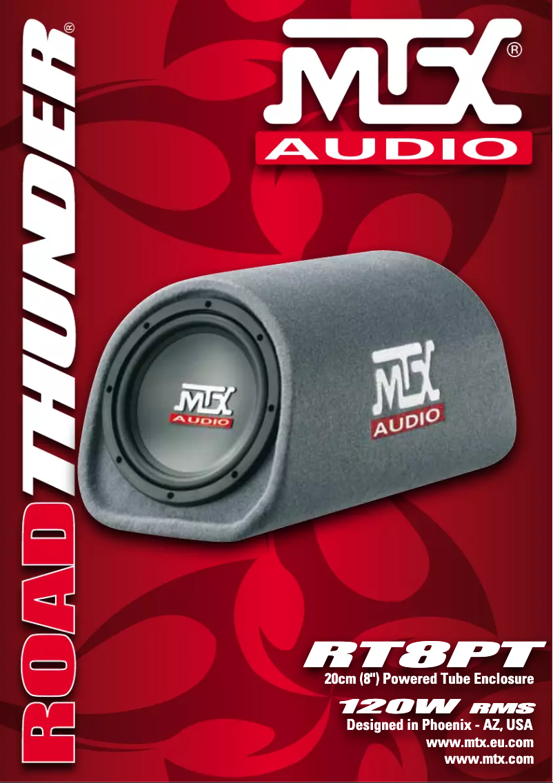Page 1 de la notice Manuel utilisateur MTX Audio RT8PT