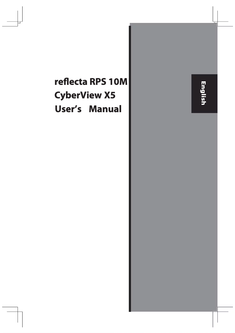 Page n°1 - Manuel utilisateur Reflecta 65910