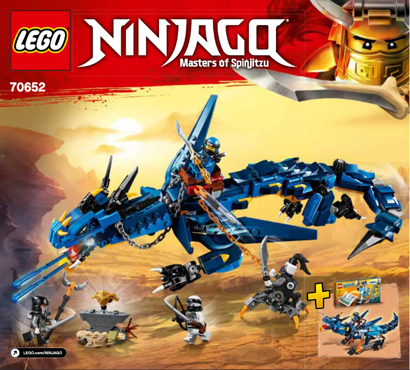 Page 1 de la notice Manuel utilisateur Lego Ninjago 70652