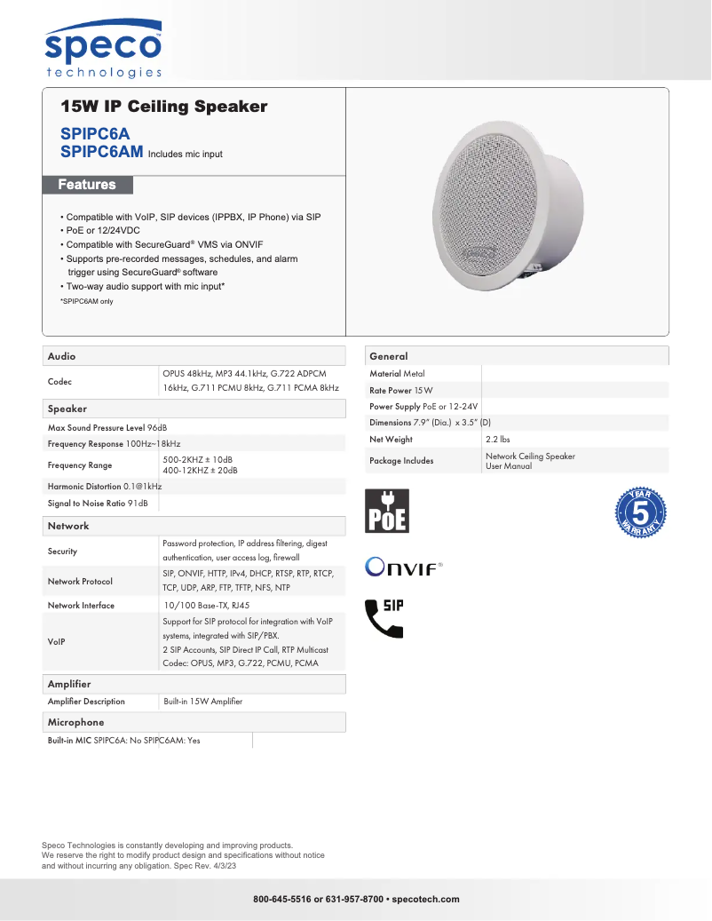 Imagen de la primera página del manual del dispositivo SPIPC6A