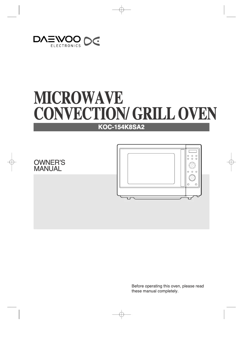 Image de la première page du manuel de l'appareil KOC154