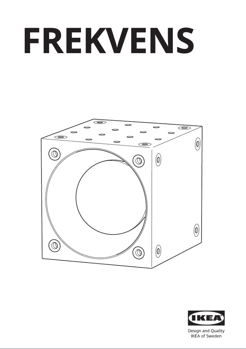 Page 1 de la notice Manuel utilisateur Ikea FREKVENS 904.311.23