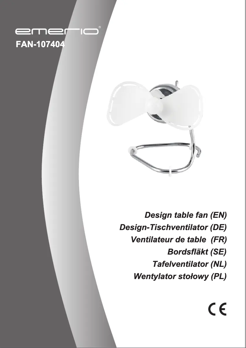 Página 1 del manual Manual de usuario Emerio FAN-107404