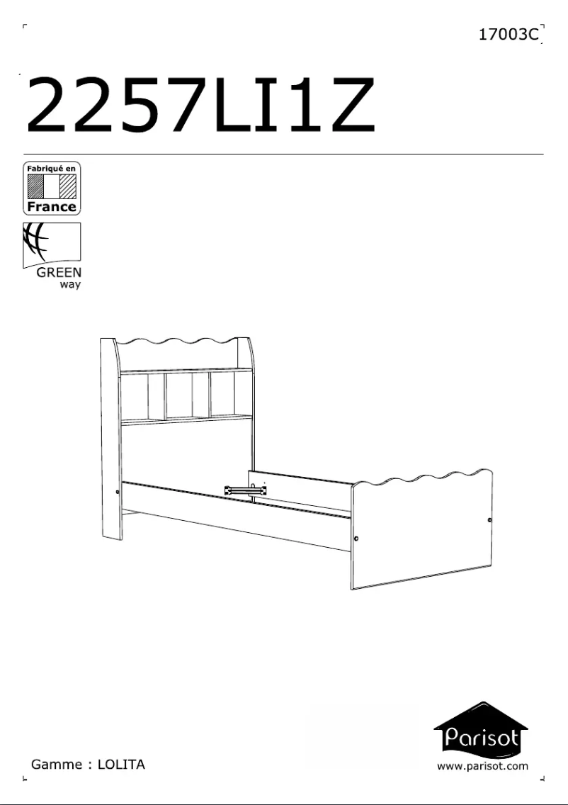 Page n°1 - Manuel utilisateur Parisot Lolita 2257LI91
