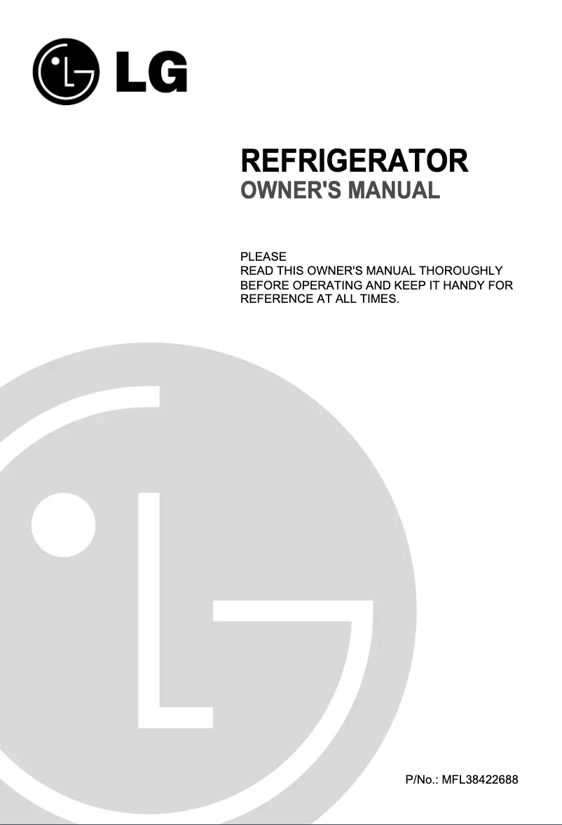 Page 1 de la notice Manuel utilisateur LG R-251S