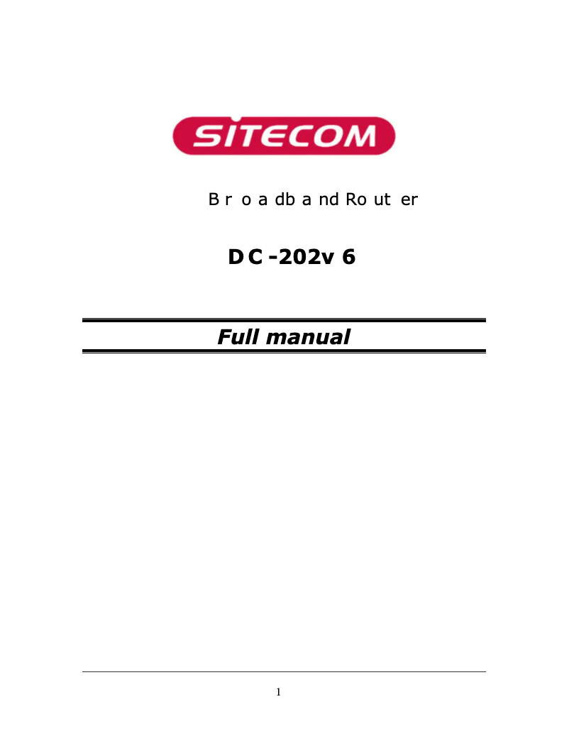 Image de la première page du manuel de l'appareil DC-202 v6