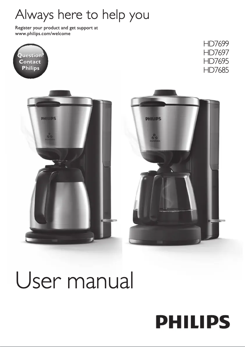 Page n°1 - Manuel utilisateur Philips Intense HD7697