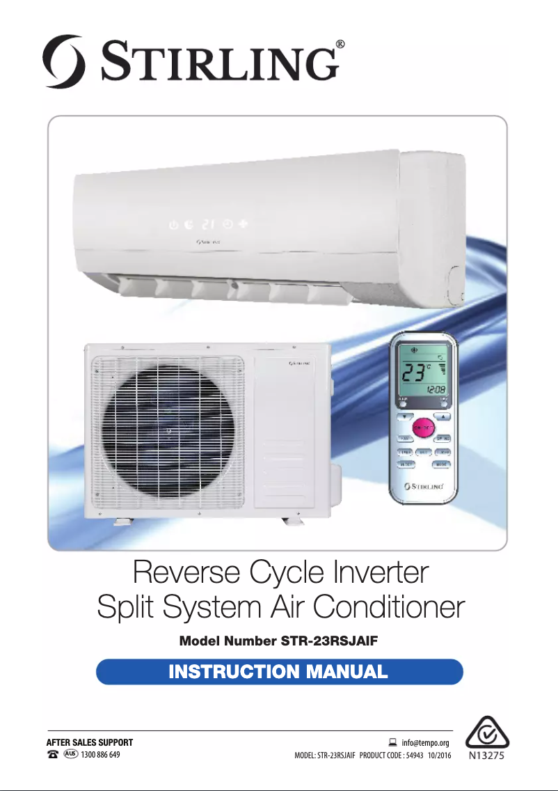 Page 1 de la notice Manuel utilisateur Stirling STR-23RSJAIF