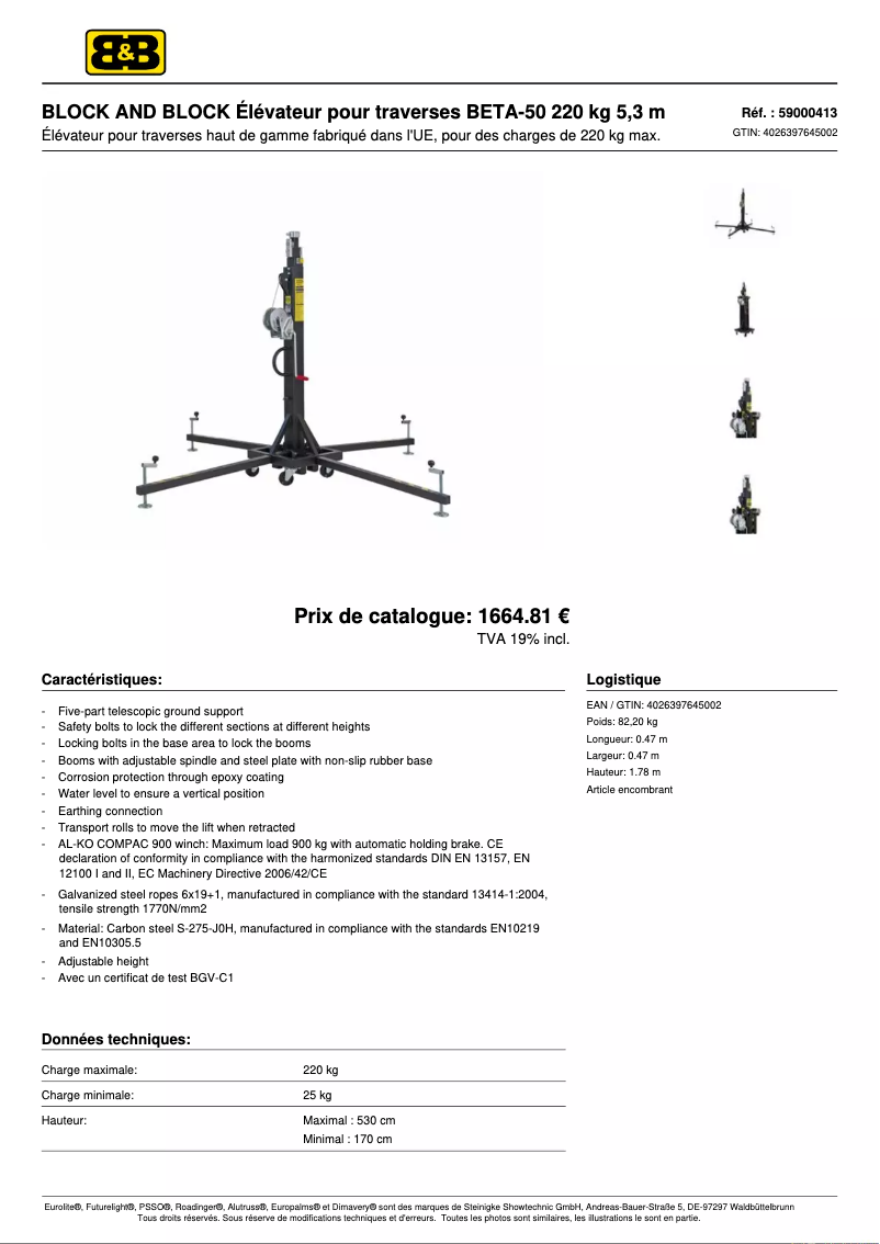 Image de la première page du manuel de l'appareil BETA-50