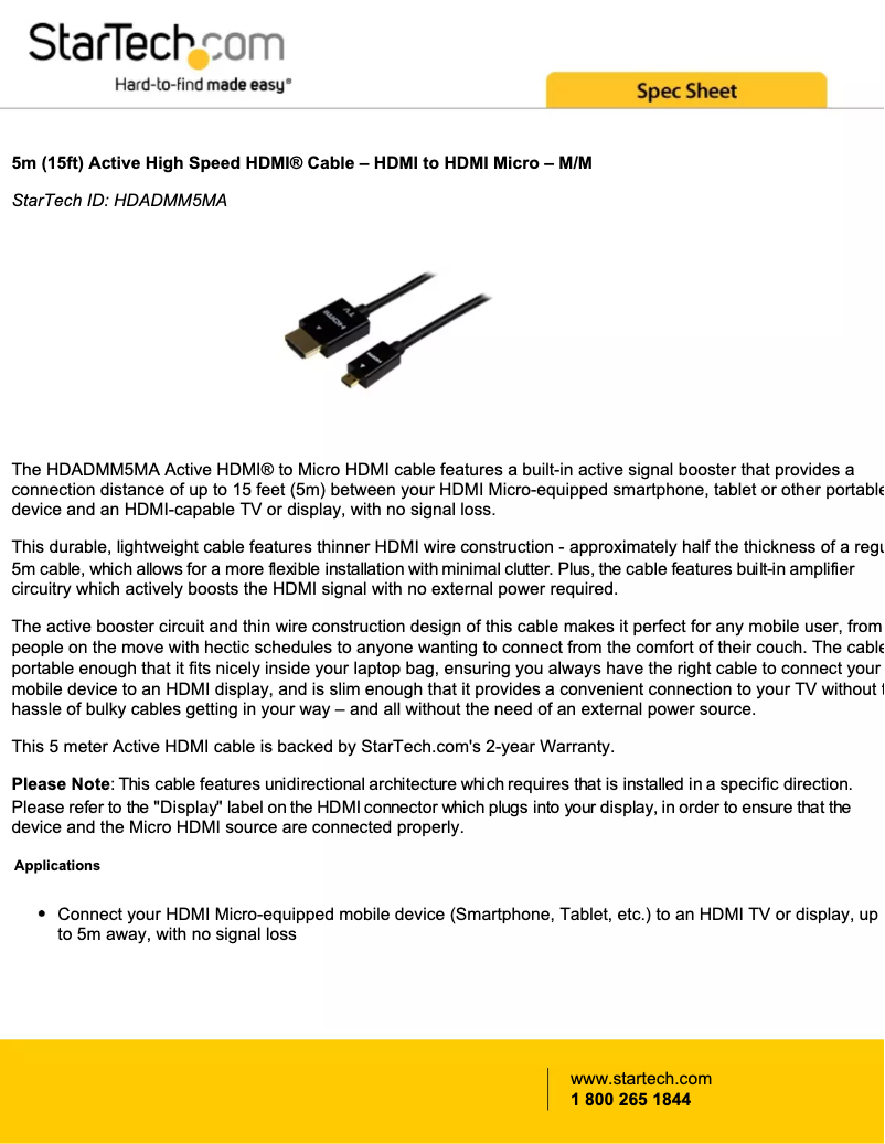 Image de la première page du manuel de l'appareil HDADMM5MA