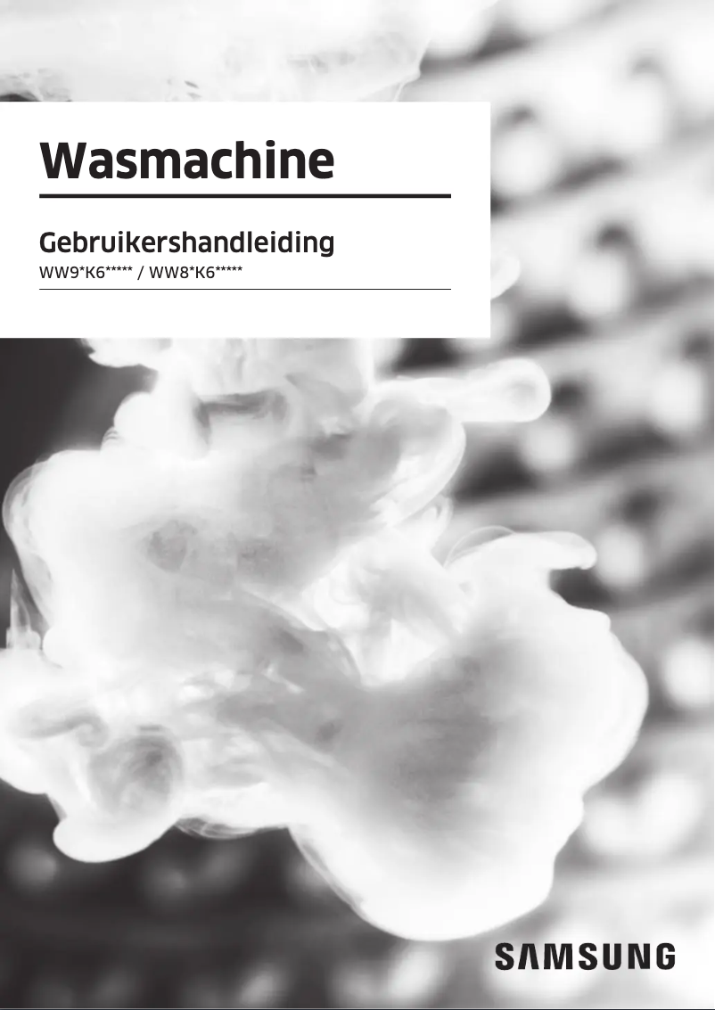 Page 1 de la notice Manuel utilisateur Samsung WW90K6605SW