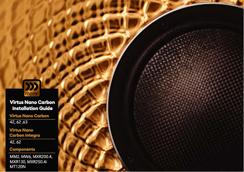 Page 1 de la notice Manuel utilisateur Morel Virtus Nano Integra 42