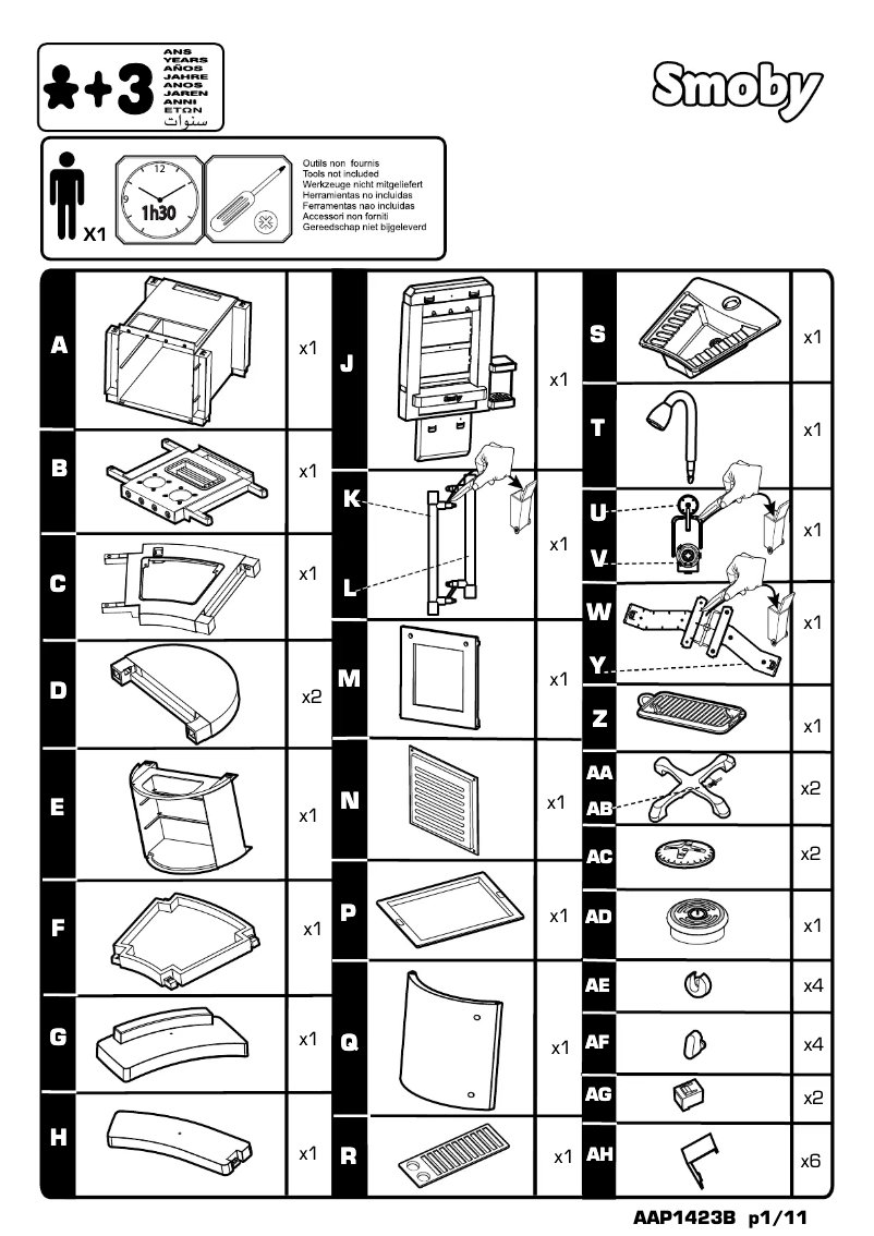Página 1 del manual Manual de usuario Smoby Tefal Super Chef