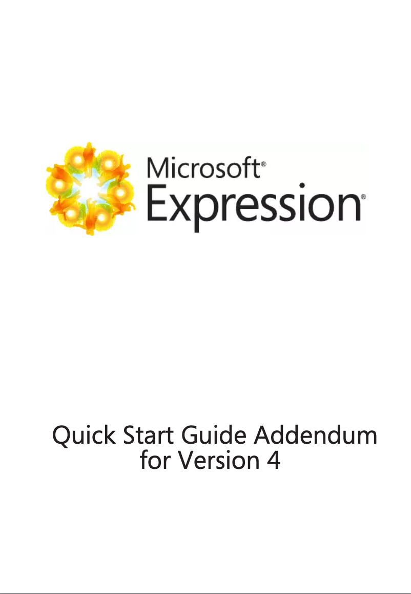 Page 1 de la notice Manuel utilisateur Microsoft Expression Studio 4 Ultimate