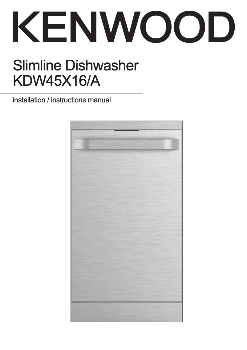 Page 1 de la notice Manuel utilisateur Kenwood KDW45X16A