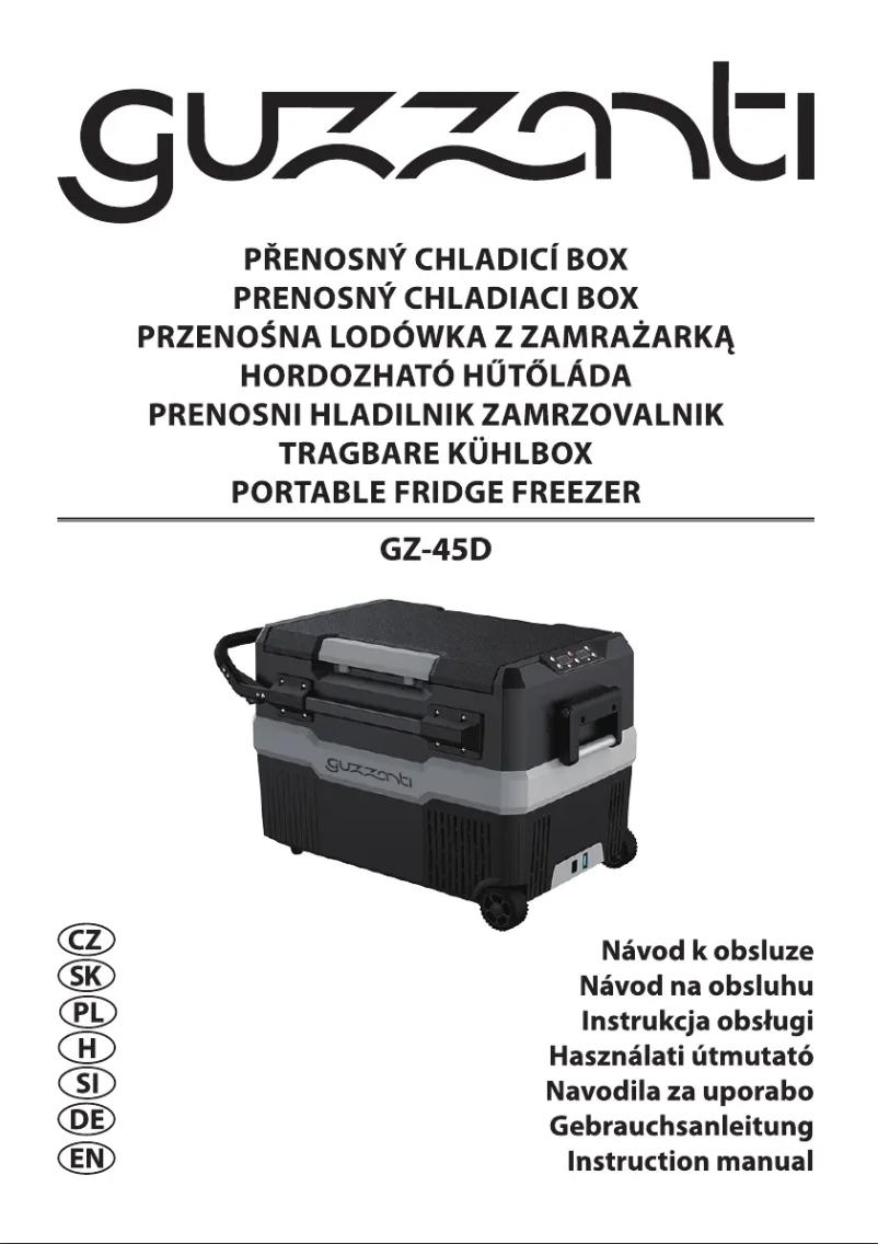 Image de la première page du manuel de l'appareil GZ-45D