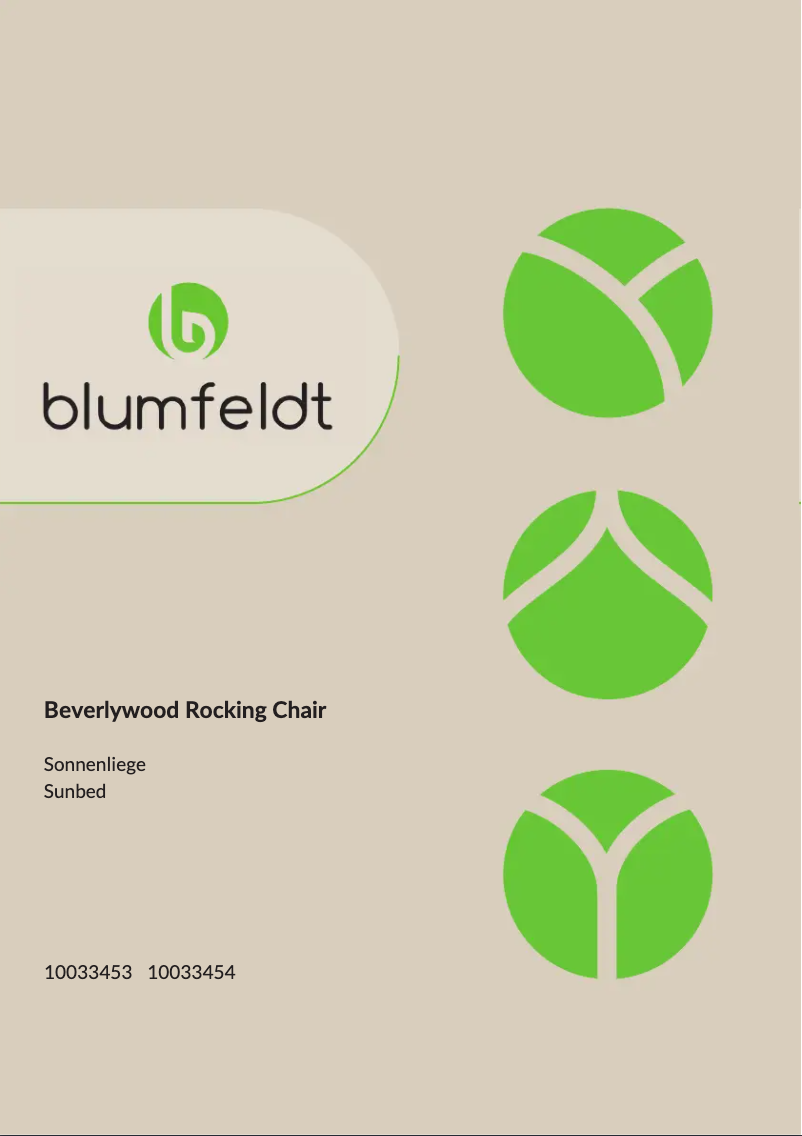 Page 1 de la notice Manuel utilisateur Blumfeldt Beverly Wood Sun