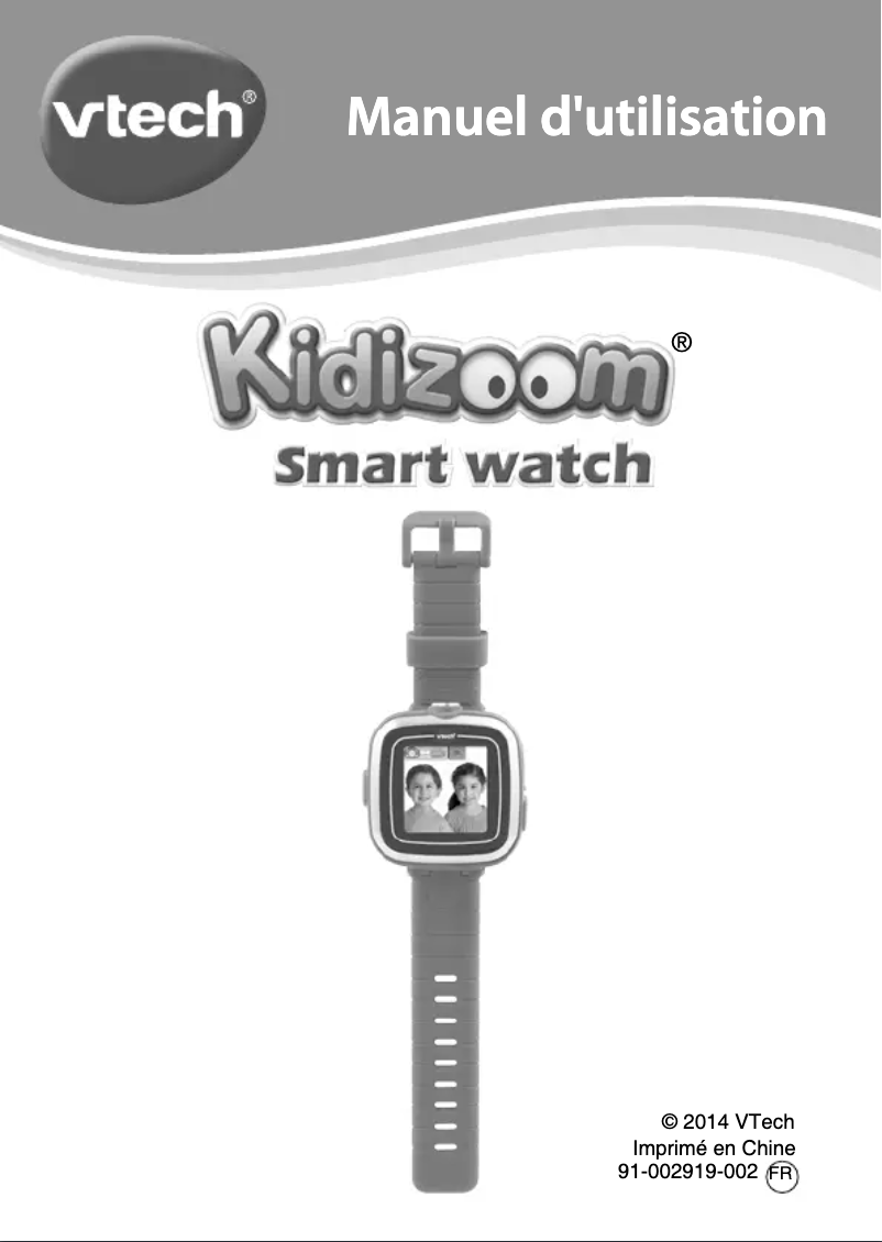 Image de la première page du manuel de l'appareil Kidizoom Smartwatch