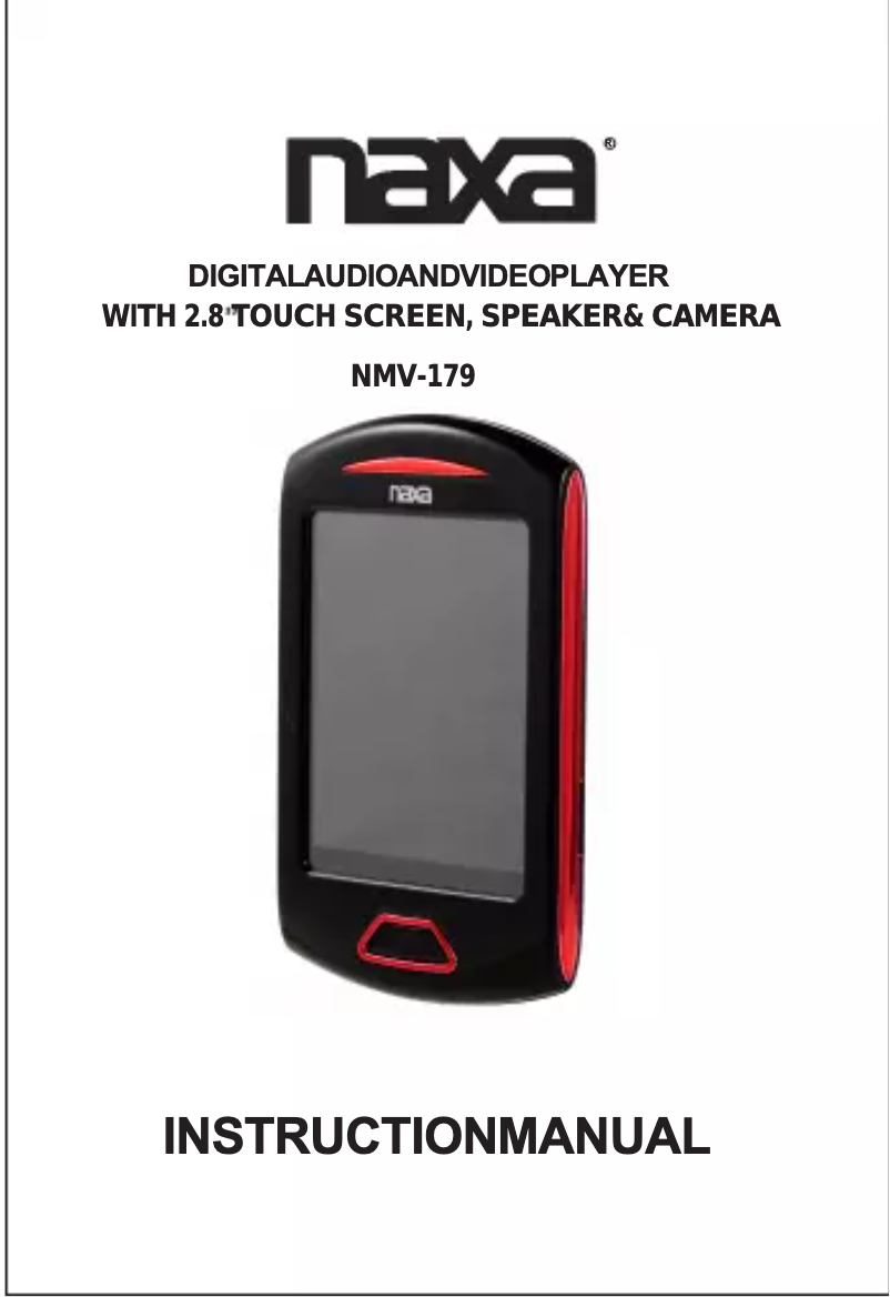 Imagen de la primera página del manual del dispositivo NMV-179