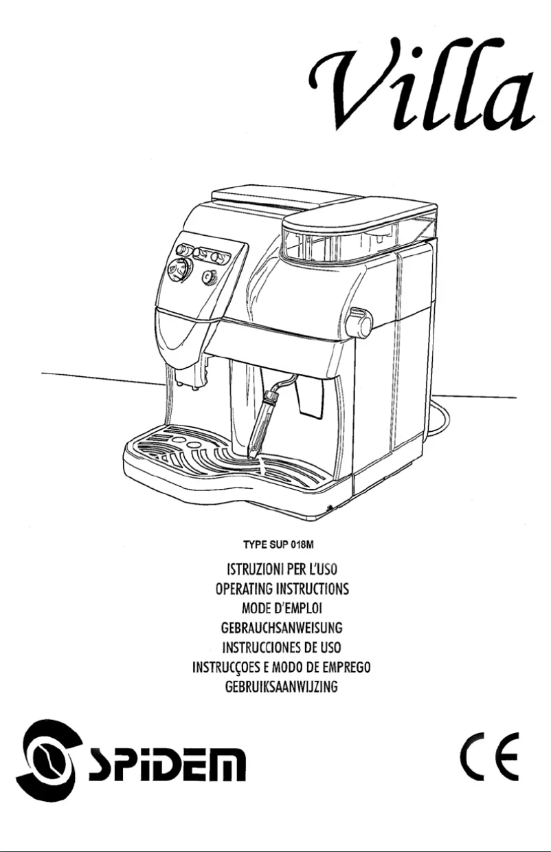 Página 1 del manual Manual de usuario Philips Saeco Spidem Villa SUP018M