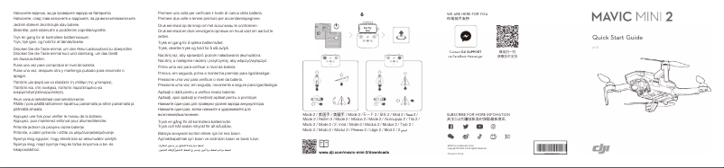 Page 1 de la notice Manuel utilisateur DJI Mavic Mini 2