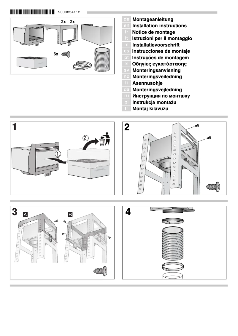 Page n°1 - Guide d'installation Bosch Serie | 6 DIB091E50